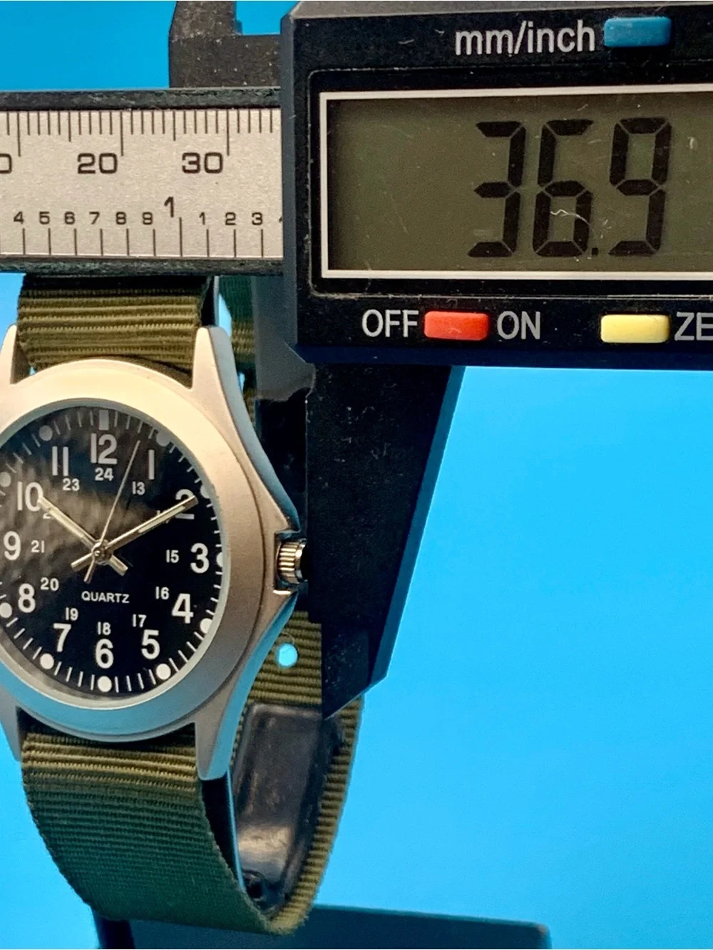 Men’s Military Field Quartz Wristwatch Nylon Strap Working New Battery